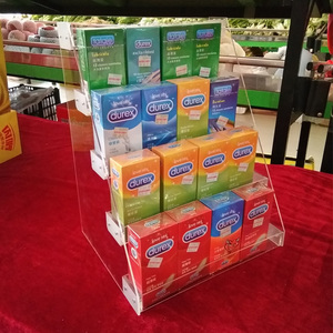 店士多加宽香烟架糖果饮料陈列架亚克力阶梯置物架药房药店货柜放置架