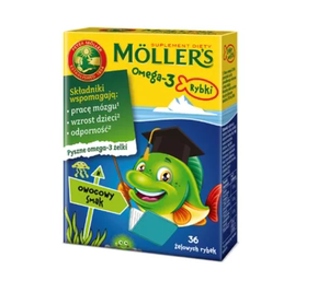 Moller's挪威沐乐思儿童青少年小鱼果冻深海鱼油水果味DHA