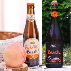 比利时Bush布什啤酒12度恶魔烈性750/布什桃子水蜜桃330ml瓶装