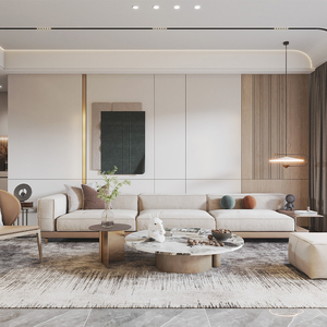 实木护墙板电视背景墙免漆木饰面客厅沙发卧室装饰全屋定制简约