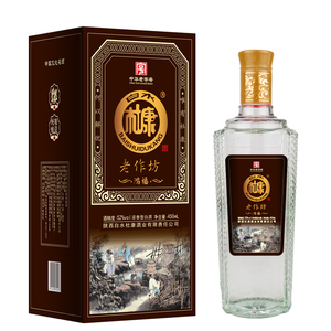 陕西白水杜康鸿福 52度 浓香型白酒 一箱六瓶450ml*6