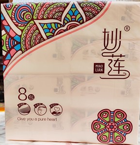 000人付款淘宝妙莲经典系列抽纸408张木浆实惠家庭装婴儿纸巾卫生面巾