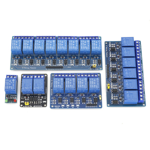 1 2 4 6 8路5V12V24V继电器模块带光耦隔离 低电平触发开发板蓝板