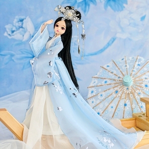 汉服中国风古装古风娃娃玩具女孩2024新款公主仿真30厘米大号套装