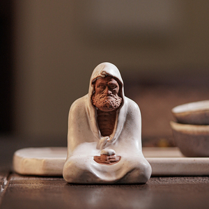 禅意悟道达摩茶宠摆件精品可养创意线香插香器香道家用茶桌香薰炉