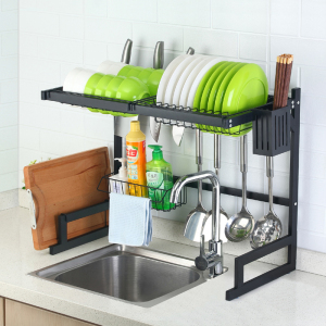 厨房不锈钢水槽置物架放碗碟筷盘沥水架洗碗池收纳沥水篮晾碗架