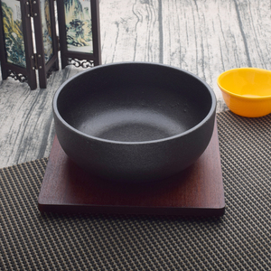 韩式拌饭铸铁石锅铸铁碗生铁日式碗韩国料理拌饭碗电磁炉专用锅碗