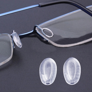 特殊眼镜防滑鼻托硅胶超软防滑鼻垫气囊嵌入插入眼睛鼻托套入胶套