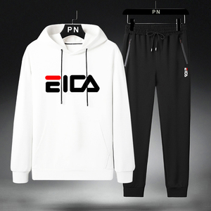 官方旗舰店官网萋斐乐成年秋冬季休闲运动套装男大码卫衣跑步服女