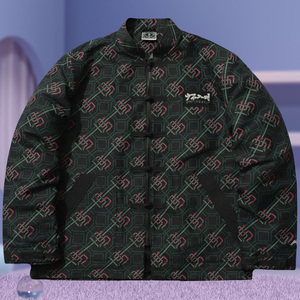 李宁正品badfive少不入川系列 唐装盘扣立领休闲夹克外套afdr381