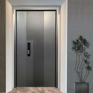 定制铸铝门别墅大门入户门家用进户门极简装甲防盗门豪华子母门