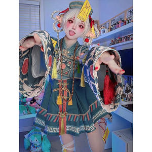 甜美可爱小僵尸jsk日常轻lo裙lolita原创设计洛丽塔长袖连衣裙女