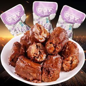 口口丫劲辣鸭脖劲辣25克/包卤味熟食真空装烤脖休闲零食烤鸭脖子