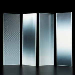 双层钢化渐变夹胶玻璃酒店卫生间淋浴房夹丝玻璃办公室隔断定制