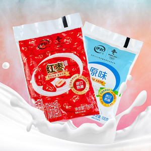 伊利红枣酸奶原味袋装风味发酵乳100g大包实惠儿童营养早餐奶20袋