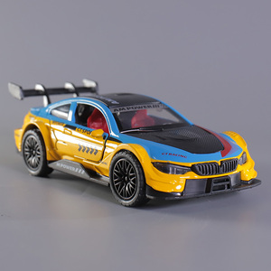 宝马M4赛车模型儿童合金开门玩具车男孩口袋小汽车1:36车模