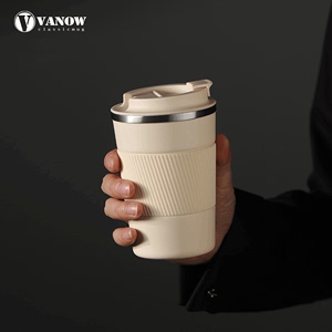 英国Vanow保温杯便携男女学生陶瓷内胆咖啡杯不锈钢网红随手杯子