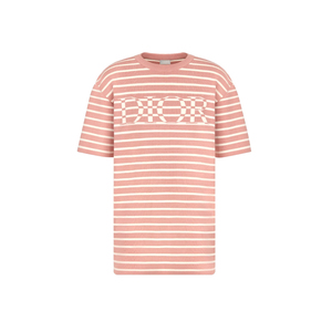 dior/迪奥条纹t恤男士经典徽标时尚短袖棉质舒适透气半袖时尚上衣