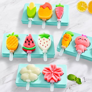 妙厨房雪糕模具食品级硅胶家用自制儿童卡通冰淇淋做冰棍冰棒磨具