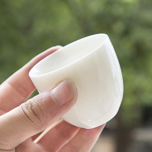 羊脂白玉水杯大号