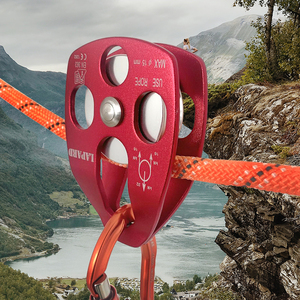 登山救援户外溜索大单滑轮高空滑轮滑索吊装滑轮拓展运输orbiter