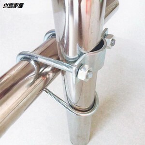 母猪产床配件十字双u型管卡养殖场双u大棚养殖畜牧限位栏水管卡扣