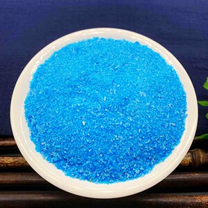 胆矾 500g克 蓝矾铜矾石胆毕君石翠胆矾黑石铜勒基石非野生中药材