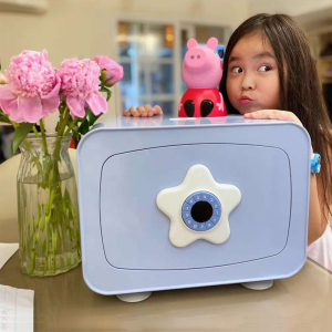 胜狮儿童保险箱女孩男孩隐形家用小型保险柜超小迷你粉色少女心密码箱