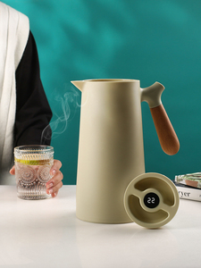北欧简约保温壶家用水壶玻璃内胆热水瓶保温瓶热水壶咖啡壶1L暖壶
