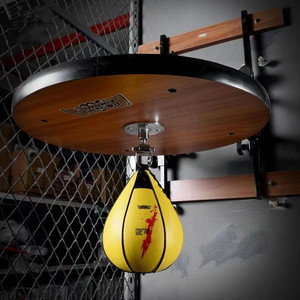 训练器材悬挂梨球架梨形吊球反应板梨架可调节健身拳击发泄速度球
