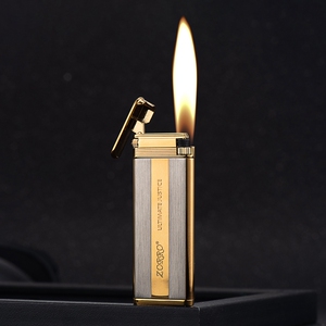 佐罗超薄充气打火机铜创意侧滑砂轮式个性定制便携潮网红送男友