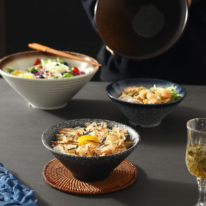 陶瓷拉面大碗餐具日式喇叭碗家用ins风汤碗单个创意一人食泡面碗