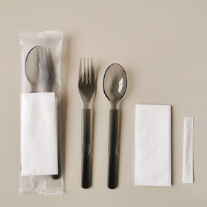 沙拉餐具一次性包套装外卖打包勺牛排加厚塑料独立包装西餐刀叉