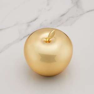 老铜匠装饰全铜金苹果摆件家居饰品纯铜创意摆设圣诞节平安夜礼物