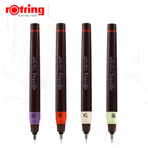 德国Rotring红环Isogra可加墨水针管笔绘图工程师设计草图笔0.1mm