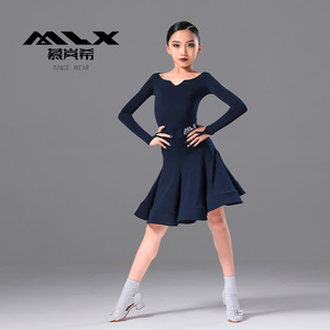慕岚希少儿新款舞蹈演出考级规定服儿童表演服拉丁舞女童比赛服装