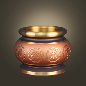 有求必应香炉仙家香炉碗纯铜家用插香仙堂用品保家仙神像烧香上香