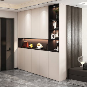 鞋柜玄关柜一体靠墙轻奢隔断柜家用门口入户现代简约进门酒柜柜子