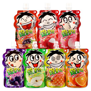 旺仔儿童可吸果冻150g*2袋/4袋/8袋 旺旺维多粒水果汁饮品布丁