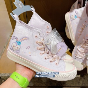 上海迪士尼国内代购星黛露高帮帆布鞋stellalou休闲布鞋成人