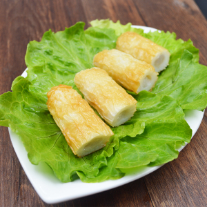 鳕鱼竹轮卷鲜美来日式鳕鱼虾滑148克6只虾火锅豆捞食材海底捞同款