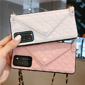 包包p40斜挎背包式p30pro挂绳背带p30手机壳卡包一体mate30潮网红p40