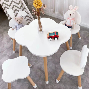 幼儿园桌椅套装家用实木小圆桌宝宝学习写字桌游戏玩具桌儿童桌子
