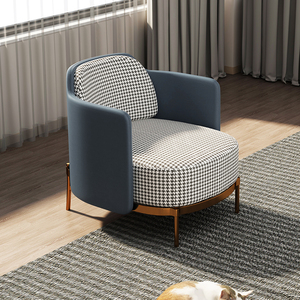 意凡家居北欧轻奢后现代单双人位沙发意式极简小户型客厅组合定制