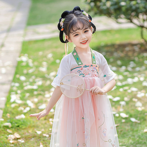 玲娜贝儿-伊娃汉服女童夏季短袖小女孩公主襦裙儿童古装宝宝超仙