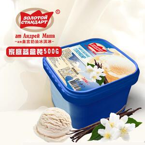 am海象皇宫奶油冰淇淋冰激凌香草雪糕500g超值家庭装