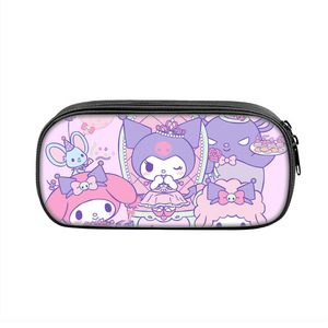 kuromi动漫周边收纳笔袋学生女童可爱卡通库洛米文具铅笔盒大容量