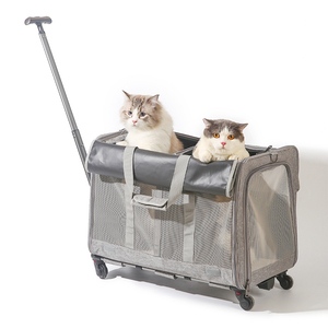 拉杆猫包外出便携猫咪狗狗携带出行拉杆箱超大容量外带透气两只猫