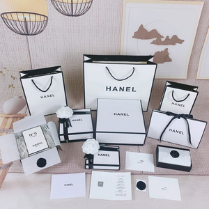 chan香奈尔原版纸袋口红香水礼品盒护肤品化妆品新款包装手提袋子