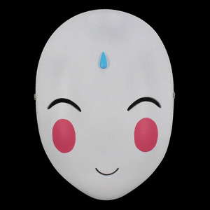 万圣节妖狐小红娘动漫全脸通用可爱舞会装扮表演树脂面具